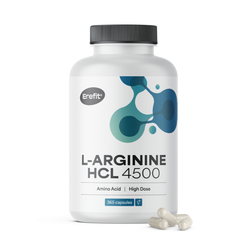 L-Arginin HCL 4500 mg, 365 Kapseln