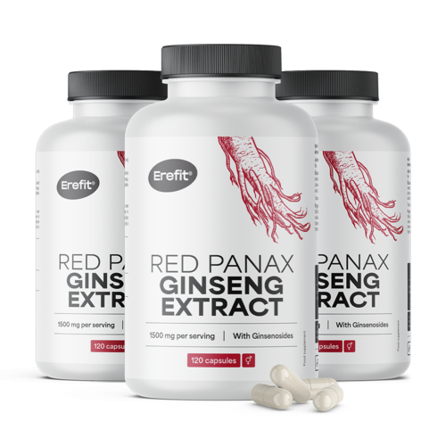 3x Roter Ginseng Extrakt 1500 mg, zusammen 360 Kapseln