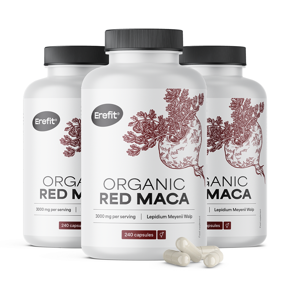 BIO Rote Maca 3000 mg mit natürlichem Vitamin C.